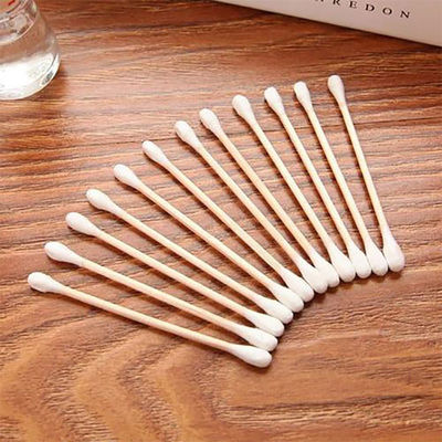 Disposable Sterile Wood Stick Cotton Swabs Applied For Cleaning Machine